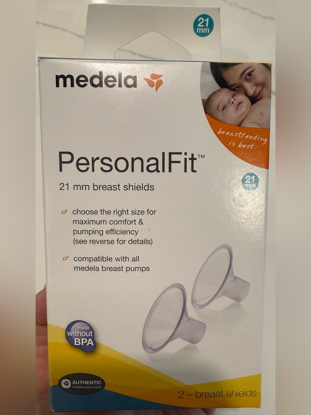 Medela PersonalFit 21 mm Breast Shields — Like New (Open Box)